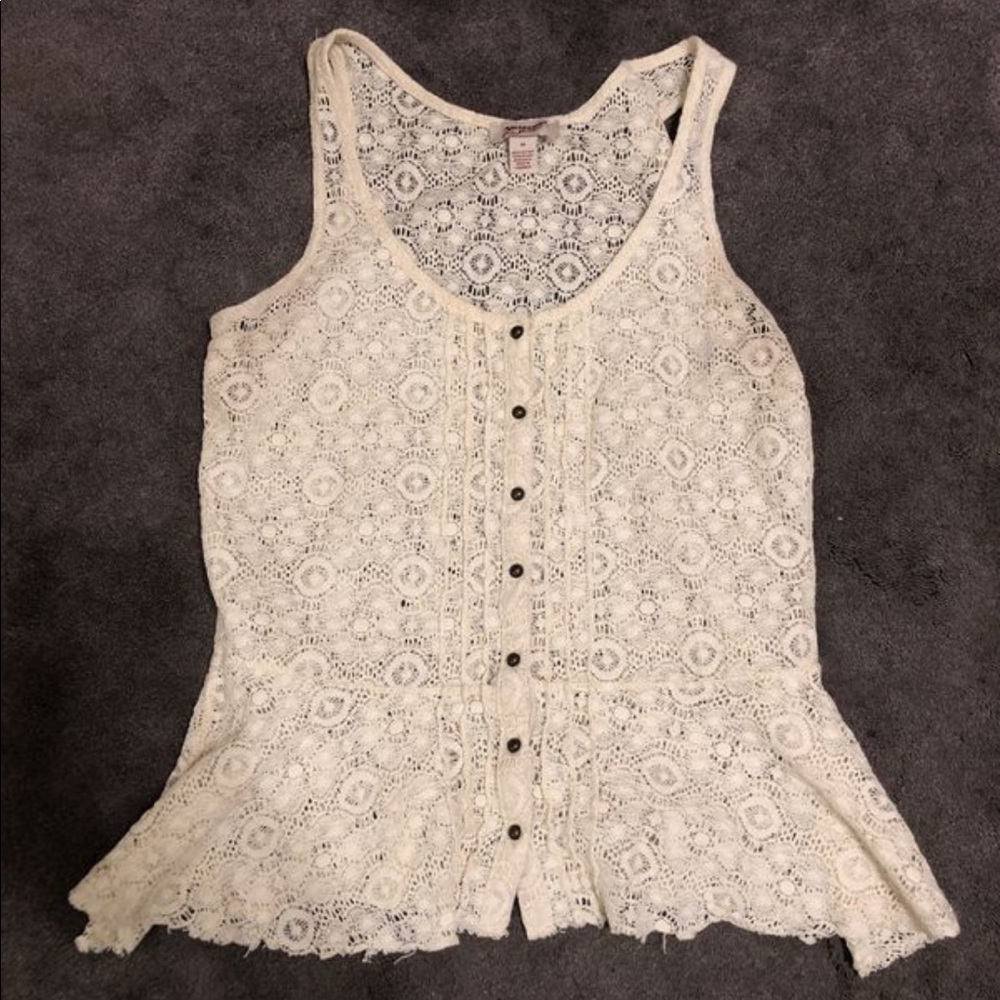 Lace tank top